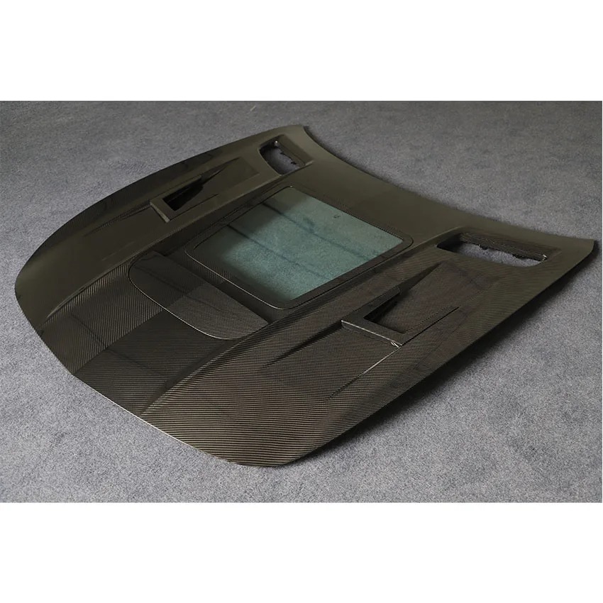 Upgrade IMP Style Dry Carbon Fiber Bonnet Hood For  GT GTS Car Body Kit